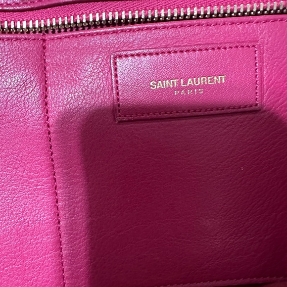 SAINT LAURENT ❤️🌟PINK LEATHER SATCHEL⭐️ - Picture 13 of 15